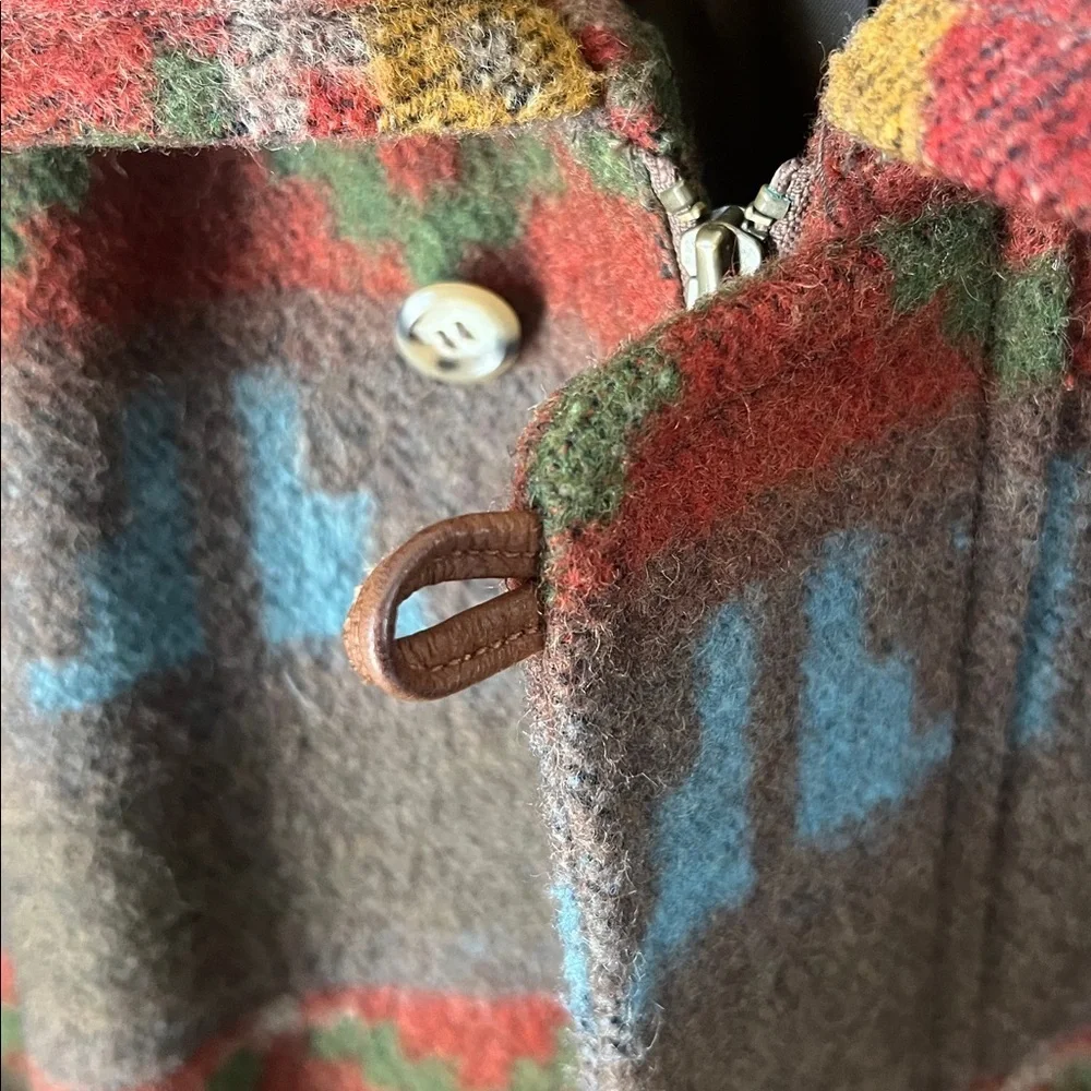 Robert comstock wool blend southwest style coat